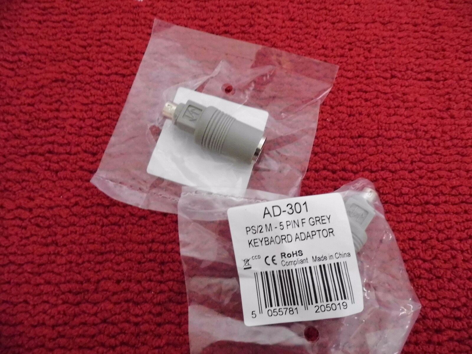 Lot of 10 AT Keyboard to PS2 Adapter 5 pin Female to 6 pin Male Lot of 10 AT Keyboard to PS2 Adapter 5 pin Female to 6 pin Male